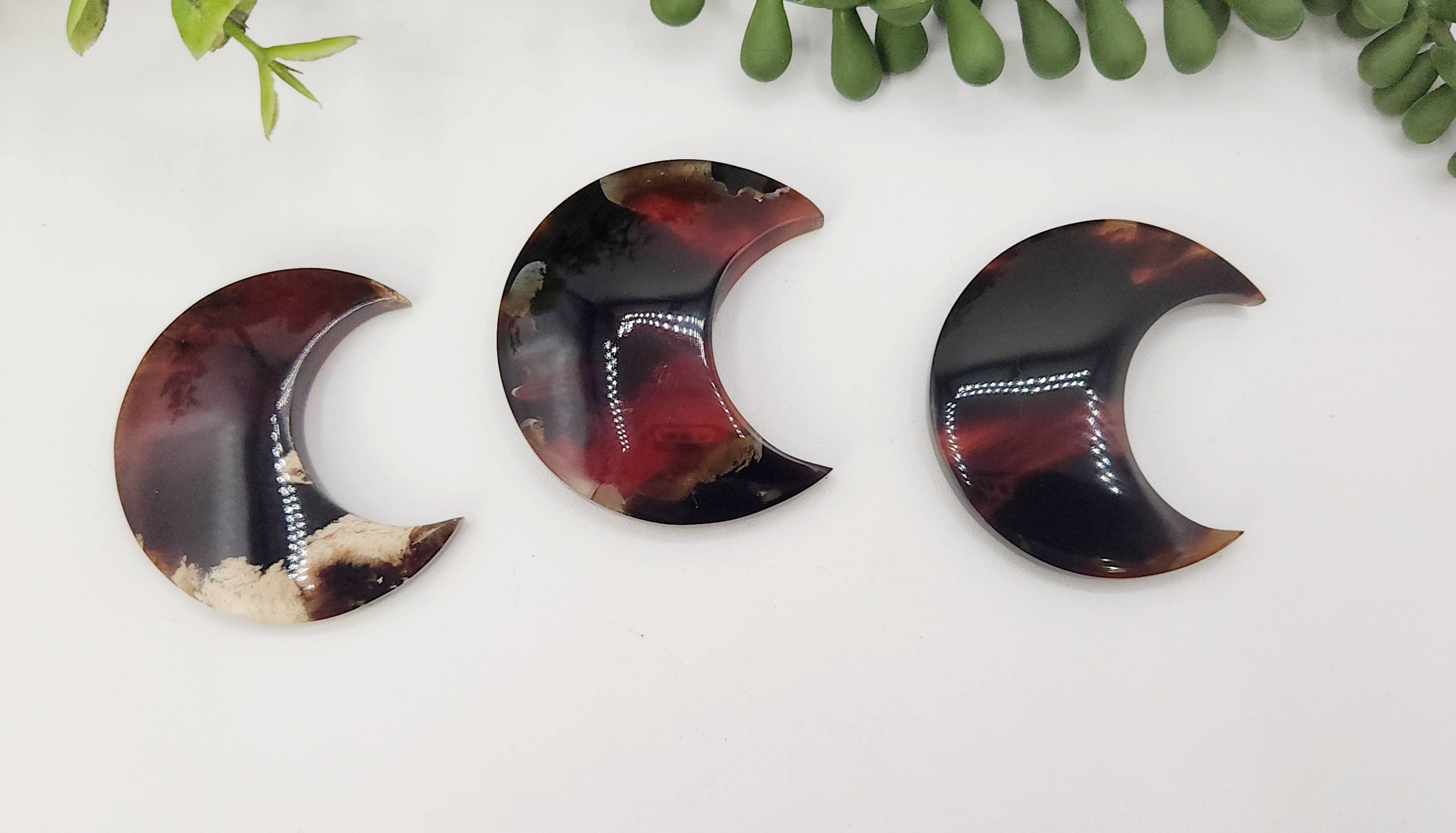 Meraki Gemstones - Wholesale Spiritual Stone/Crystal - Amber Moon Shape (Approximately 50mm) 100% Natural Amber4