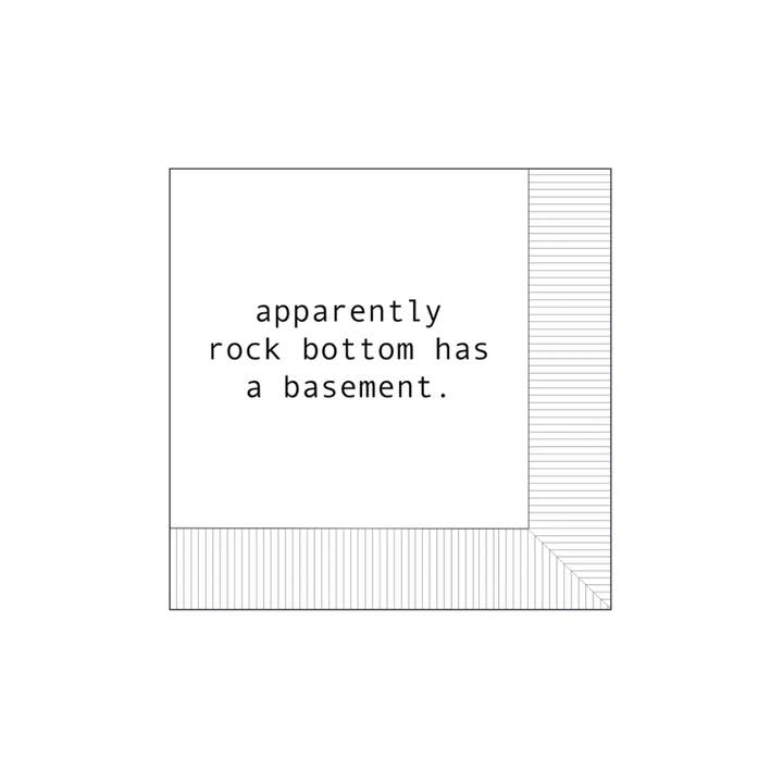 Modern General® Cocktail Napkin, Rock Bottom for wholesale by Sylvester & Co. Modern General®