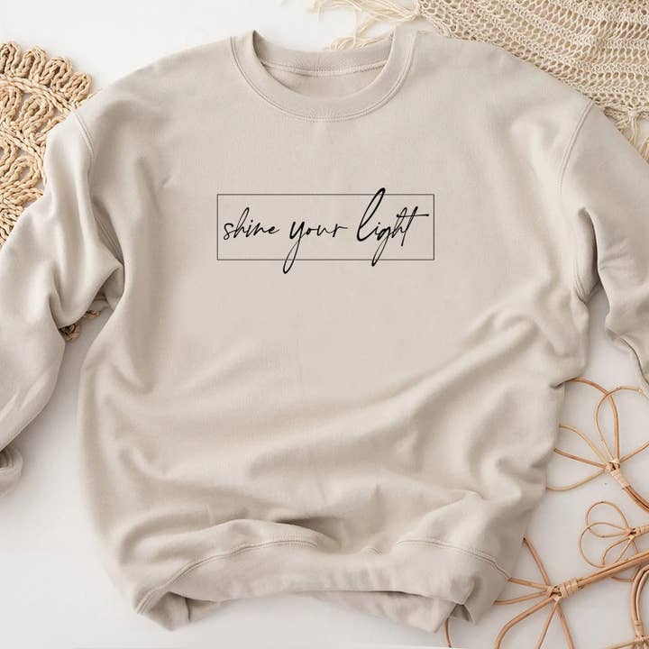 STARCHIS - Wholesale Graphic Sweatshirt - Women's - Shine your light2