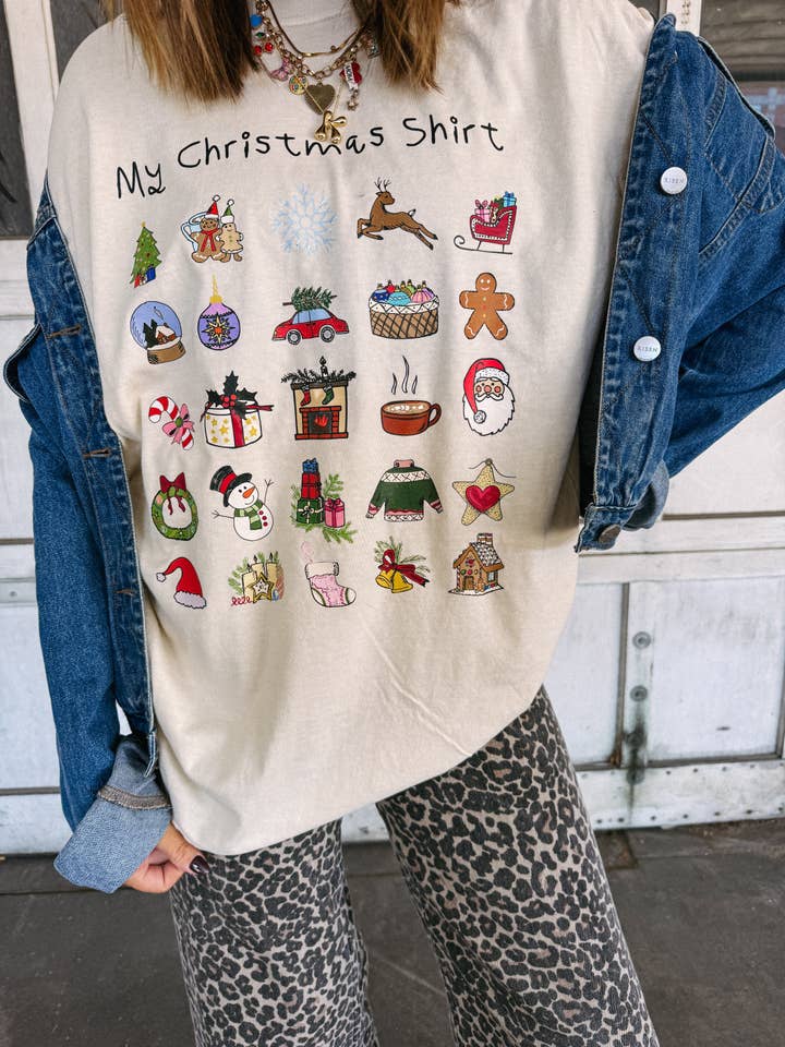 ETTA & EAST - Wholesale T-Shirt (Graphic) - Women's - my christmas shirt graphic tee