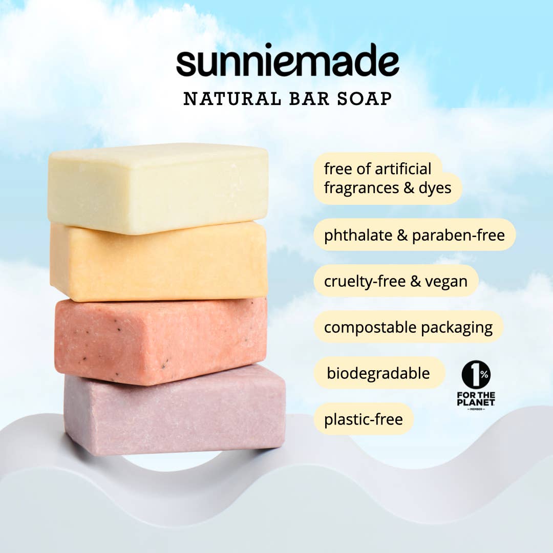 Sunniemade - Wholesale Bar Soap - Rise & Grind Exfoliating Body Bar Soap8