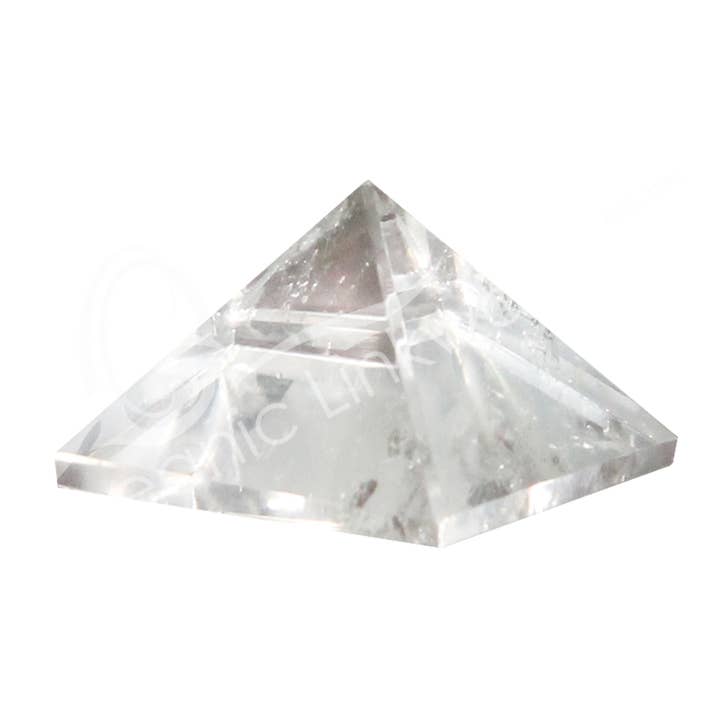 Oceanic Linkways Inc - Wholesale Spiritual Stone/Crystal - (PC)PYRAMID - CRYSTAL QUARTZ 1-1.25"0