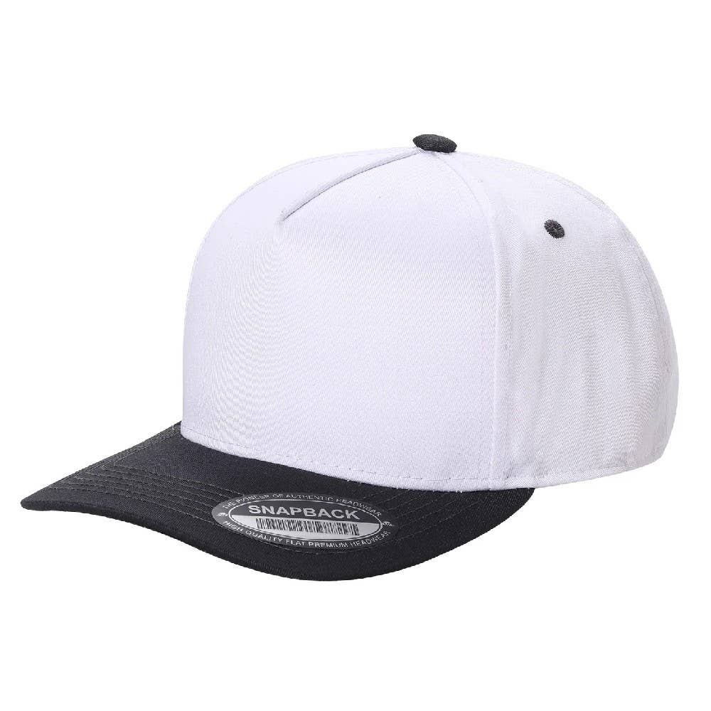 DOBBI - Wholesale Flat Brim Cap - Unisex - 5 Panel Snapback Caps50