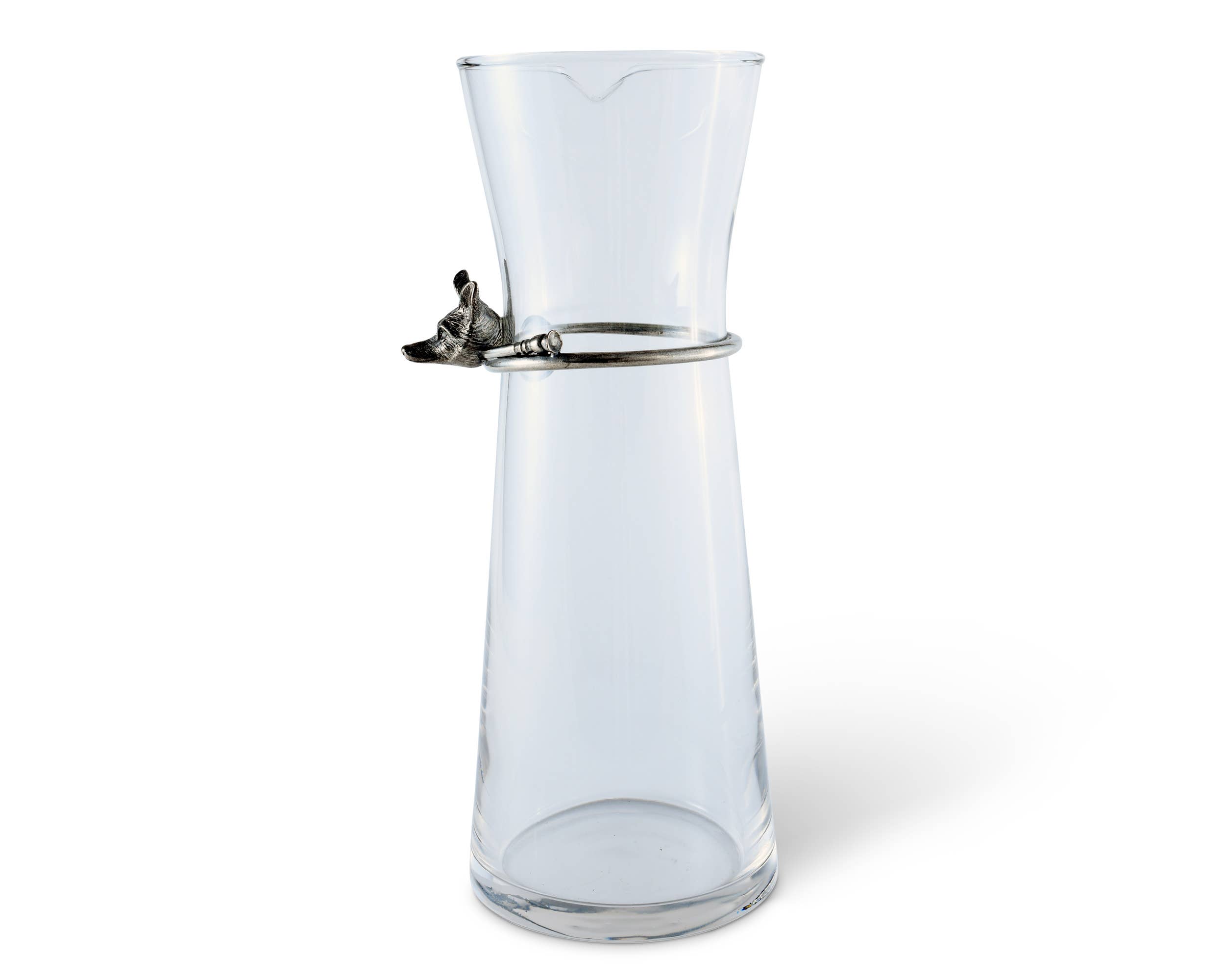 Vagabond House - Wholesale Carafe - Wine Carafe with Pewter Hunt Equestrian Horn3