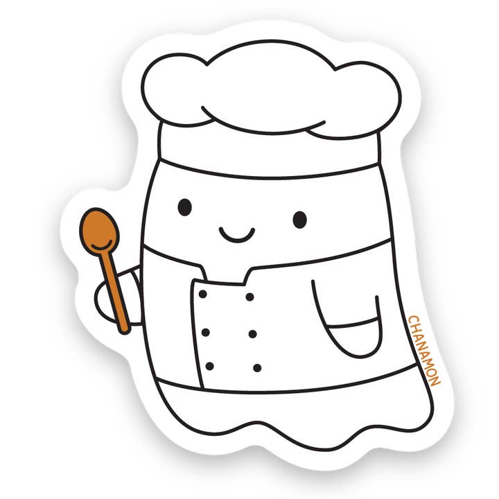 Chef Ghost Sticker for engroshandel hos Maison Chanamon