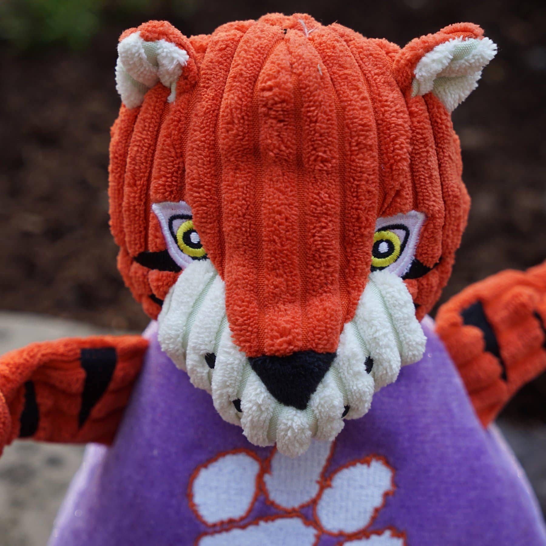 HuggleGroup - Wholesale Pet Plush Toy - Dog - Clemson University, The Tiger Knottie® Plush Dog Toy2