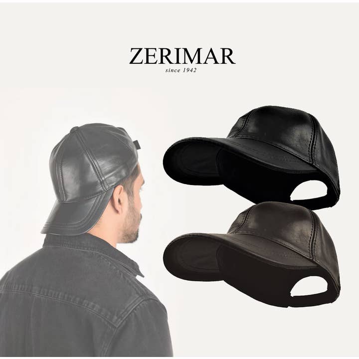 Zerimar 1942 - Wholesale Baseball Cap - Men's - Zerimar Premium Leather Cap – Jocker Design for Timeless