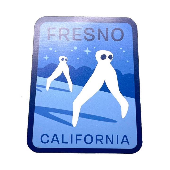 Fresno, California travel magnet for wholesale by Monsterologist