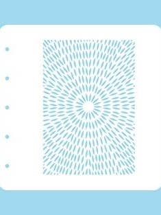 Plantilla A6 para juego de colores magnéticos Stencil Burst para venta al por mayor de Ecstasy Crafts Distributing