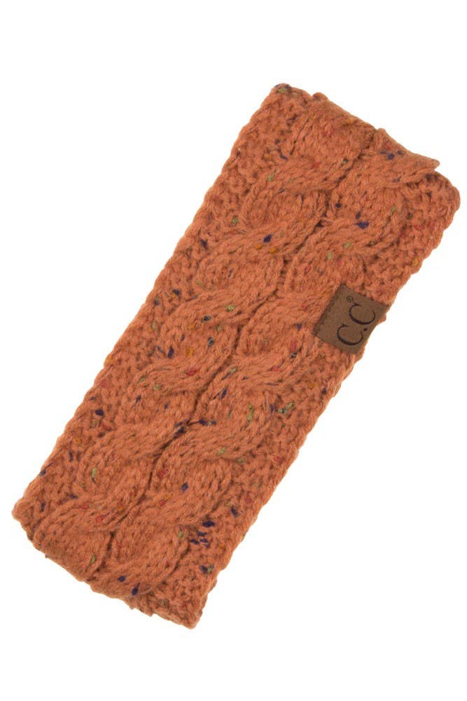 Hana – wholesale Pannband - Dam – C.C Chunky Stickad Confetti Sherpa fodrad pannband2