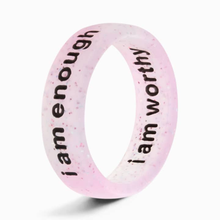 Flip Reversible I am enough and I am worthy ring per la vendita all'ingrosso da parte di Flip Rings