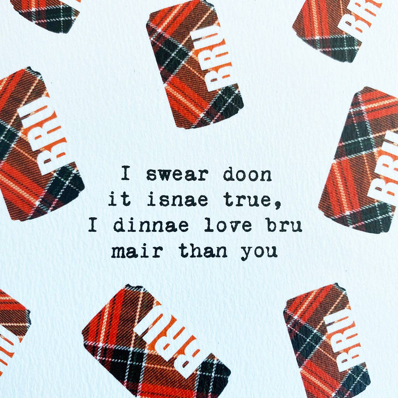 Hiya Pal – wholesale Love card – I Love Bru Scottish Greeting Card2