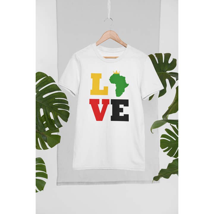Inspire Me Positive - Wholesale Screen printed t-shirt – Women′s - Africa Love Inspirational Heritage T-Shirt4
