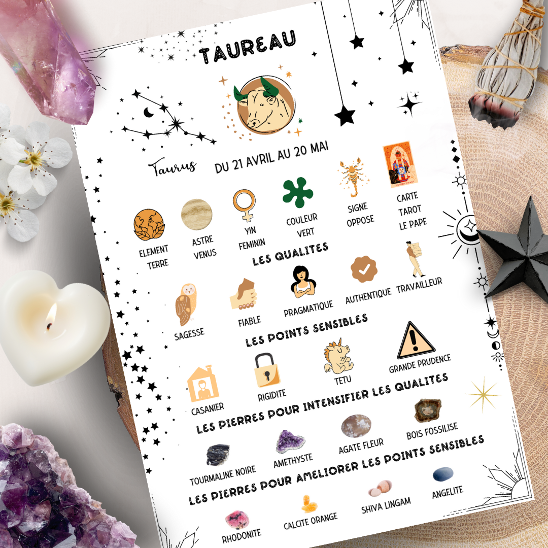 Les Moonettes - Wholesale Stationery/Notecard Set - 12 astro and lithotherapy cards The Moonettes + pouch4