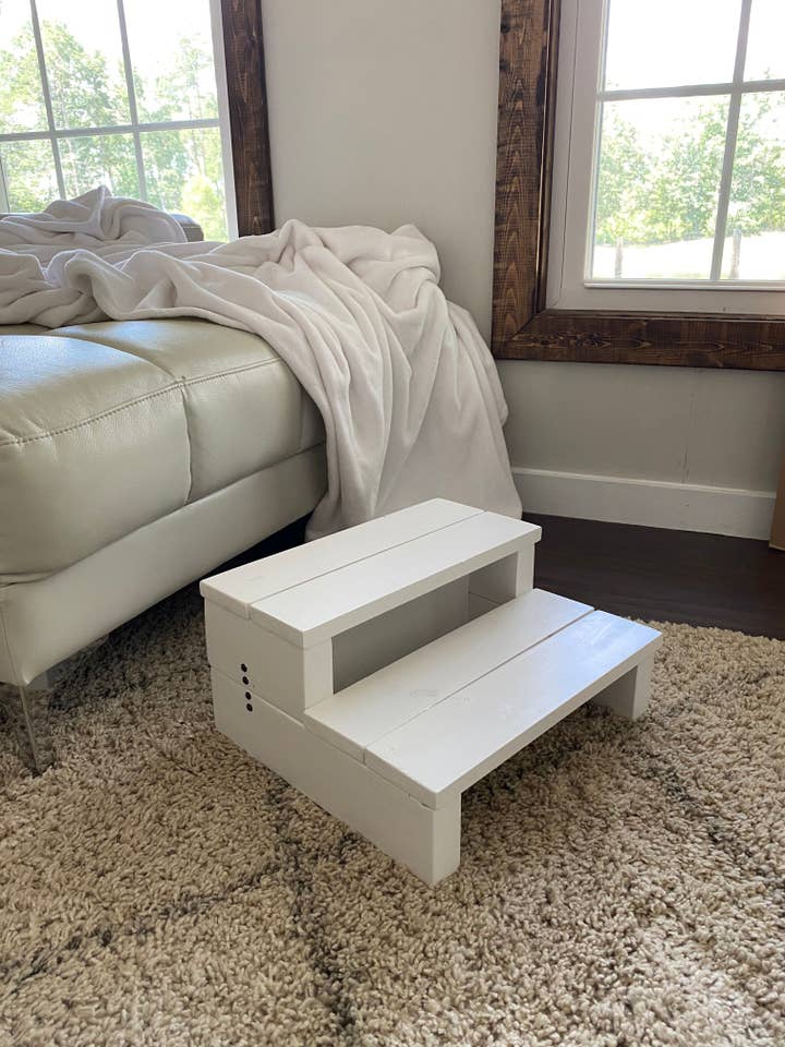 Snow White Step Stool for wholesale by The Wooden Step Stool