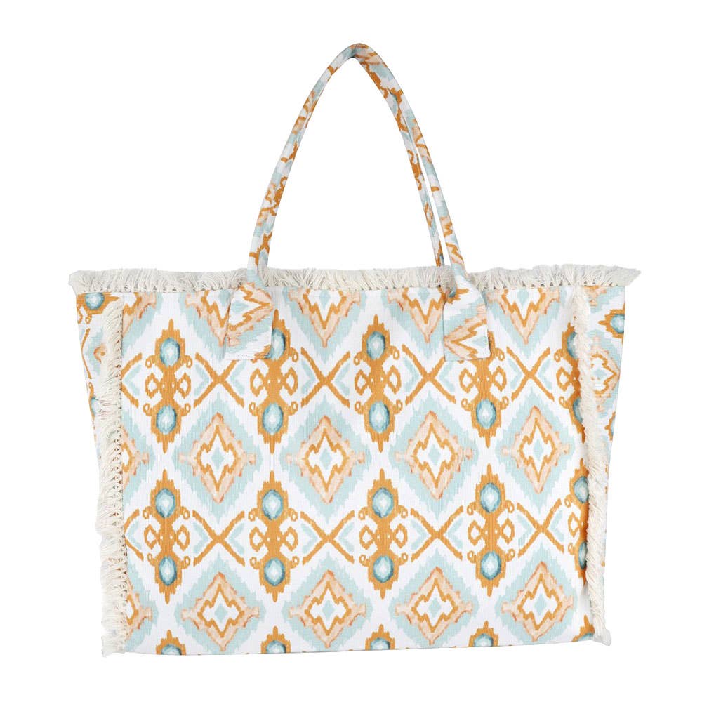 Sensibling Corp. – Engroshandel Tote bag - Dame – Boho-mønstret taske med frynser1