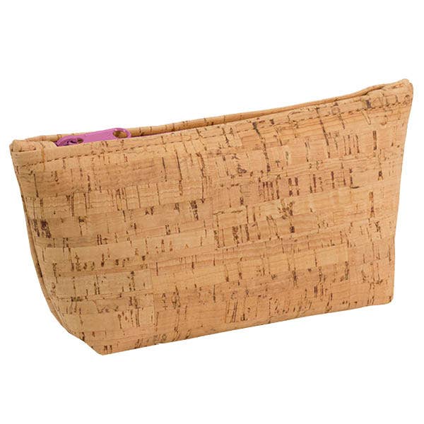 Natalie Therese - Wholesale Pouch - Women's - MEDIUM Cork Zipper Pouch | Rustic Cork5