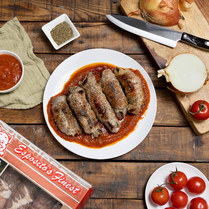 Esposito's Sausage - Wholesale Sausage - 5lb Pork Bracciole (Hand Tied)