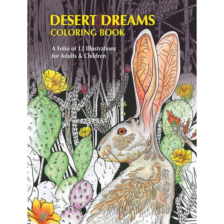 Wild Horizons Productions - Wholesale Coloring Book - Adult - DESERT DREAMS COLORING BOOK for Adults & Children