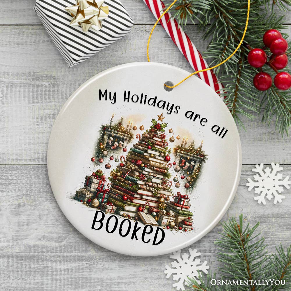 OrnamentallyYou - Wholesale Ornament - My Holidays are all Booked Whimsical Christmas Ornament3