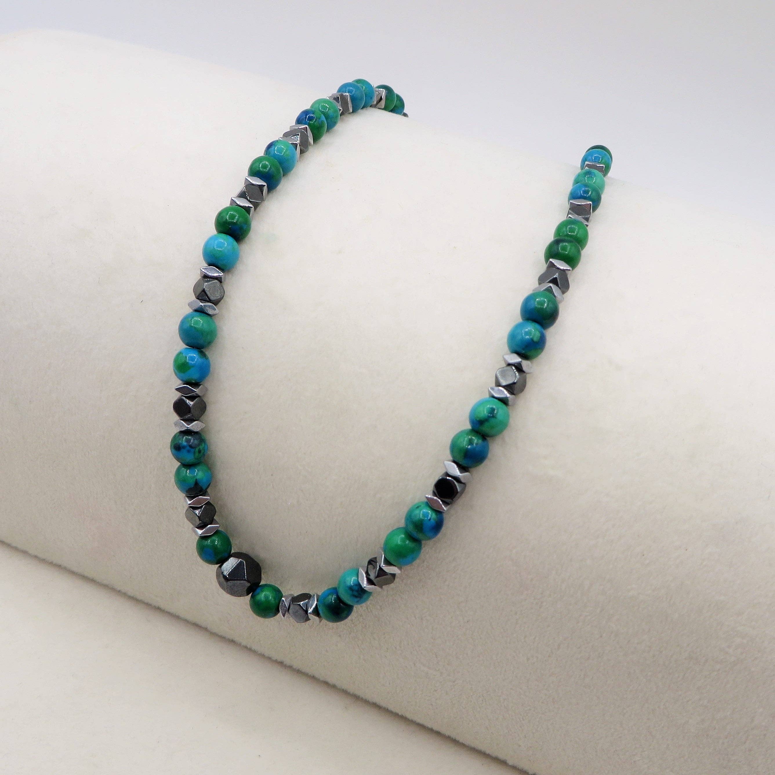 Collana in Azurite e accessori bruniti uomo ACCIAIO INOSSIDABILE for wholesale on Faire2