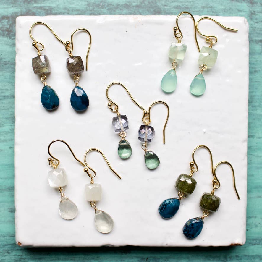 a.v. max - Wholesale Dangle Earrings - Perfect Semi-Precious Earring|Gold Vermeille|Sterling Silver18