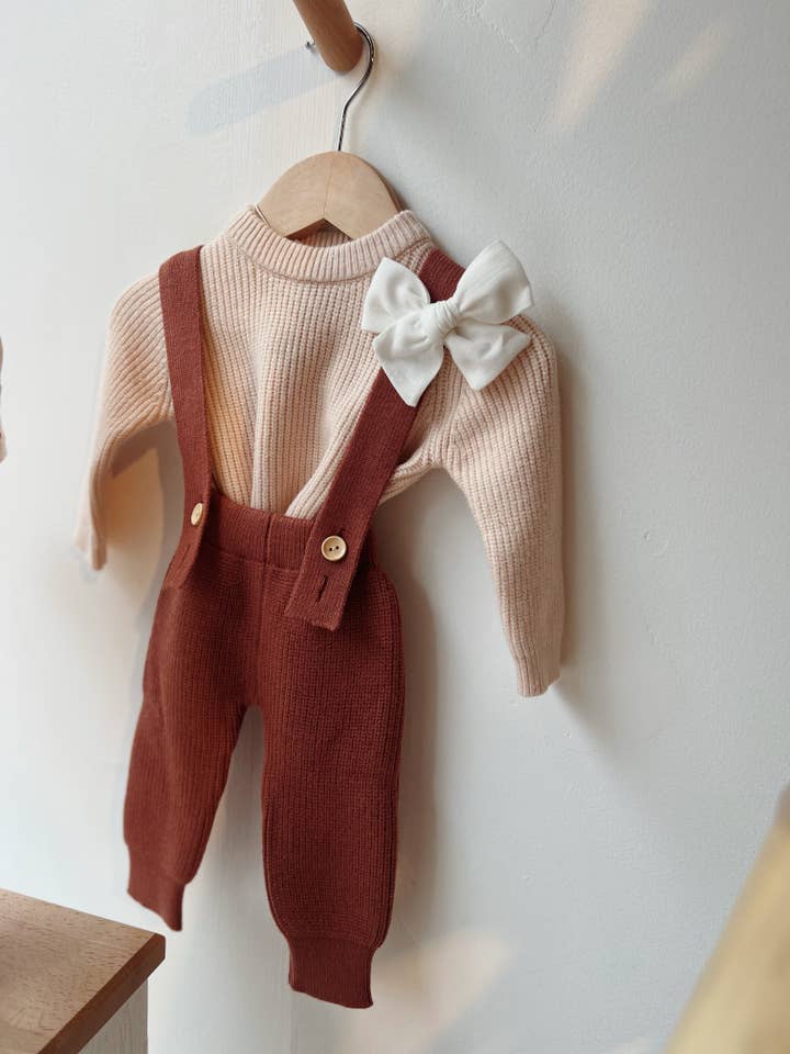Ada Baby - Wholesale Overalls - Baby - Knit Baby Trousers with Braces