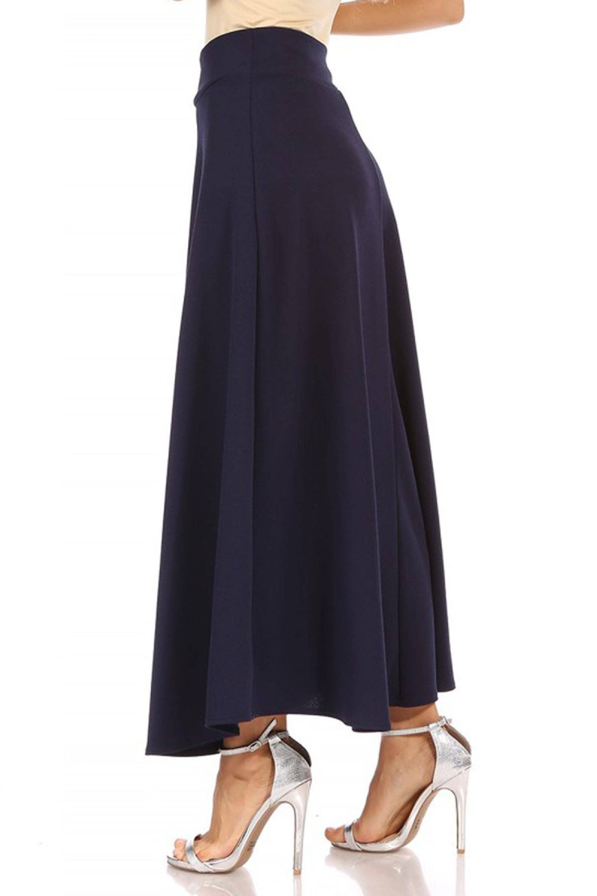 MOA COLLECTION - Wholesale Skirt - Women's - Women's Casual Solid Flare A-line Long Skirt22