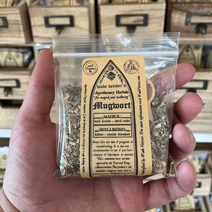 Solidago Herbals by Wade Vetiver - Wholesale Herbs - Herbs with spoon (in pouch labeled)