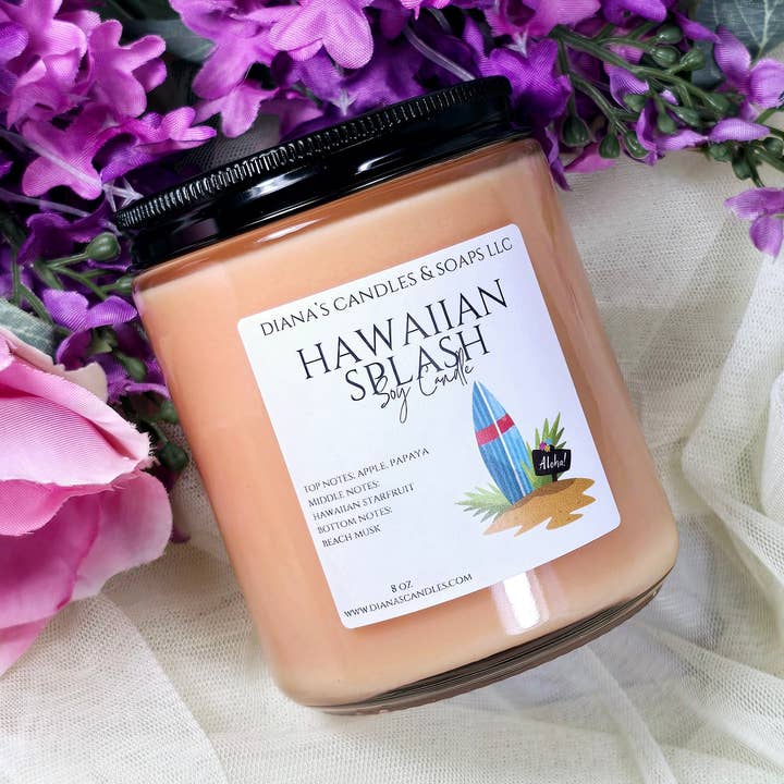 Vela Hawaiian Splash para venta al por mayor de Diana's Candles and Soaps LLC