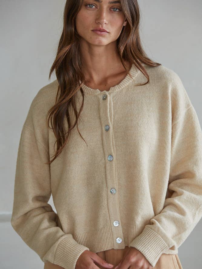 By Together - Wholesale Knit Sweater - Women's - W2536 | Knit Polyester Acrylic Sweater Crew Neck Cardigan 16