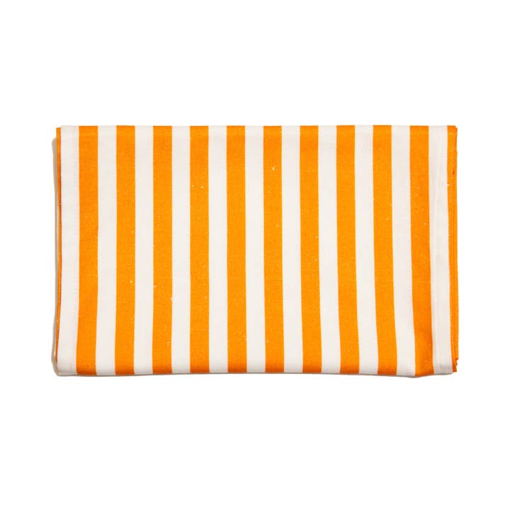 Top Tables Retail - Vente Chemins de table - Chemin de table Lily à larges rayures orange