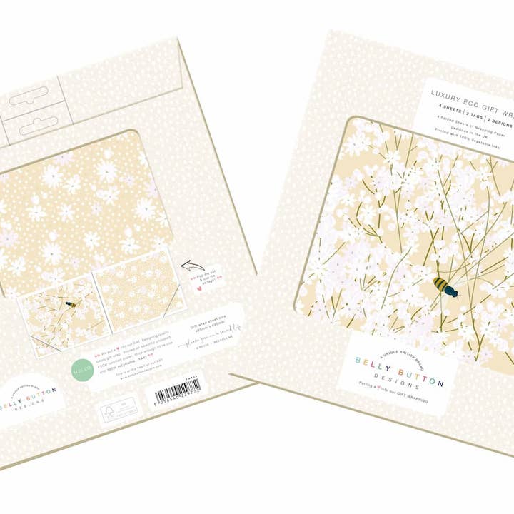 Gypsophila Eco Flat Wrap Pack for wholesale by Belly Button Designs