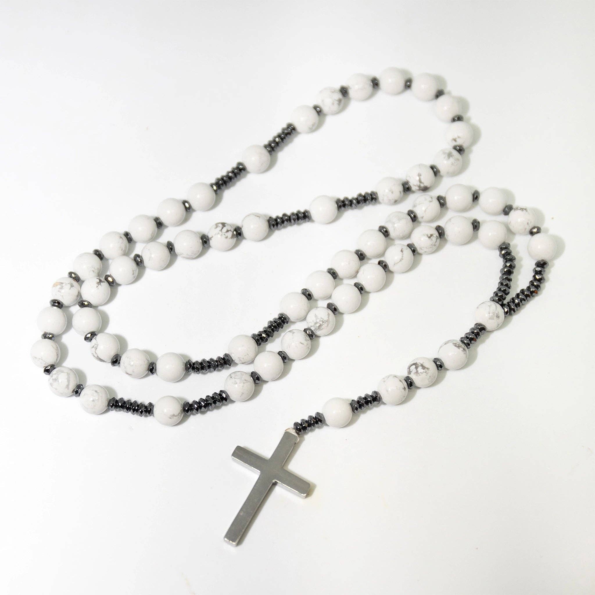 Namu Baru Inc. - Wholesale Prayer Beads Necklace - Howlite Rosary - Prayer Beads - 8mm2