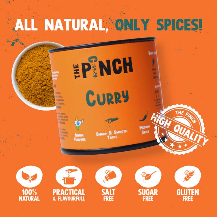 The Pinch - World Spice Blends - Wholesale Dried Spice Mix - Curry - 45g1