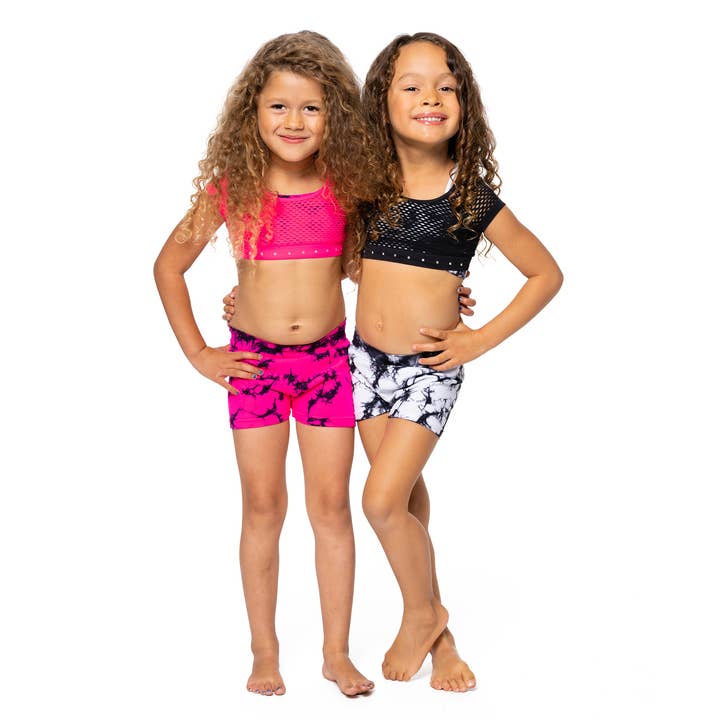 Malibu Sugar - Vente Débardeur – enfant - Top Crop Dance en maille avec bande en strass pour petites filles, 4 à 6 pièces9