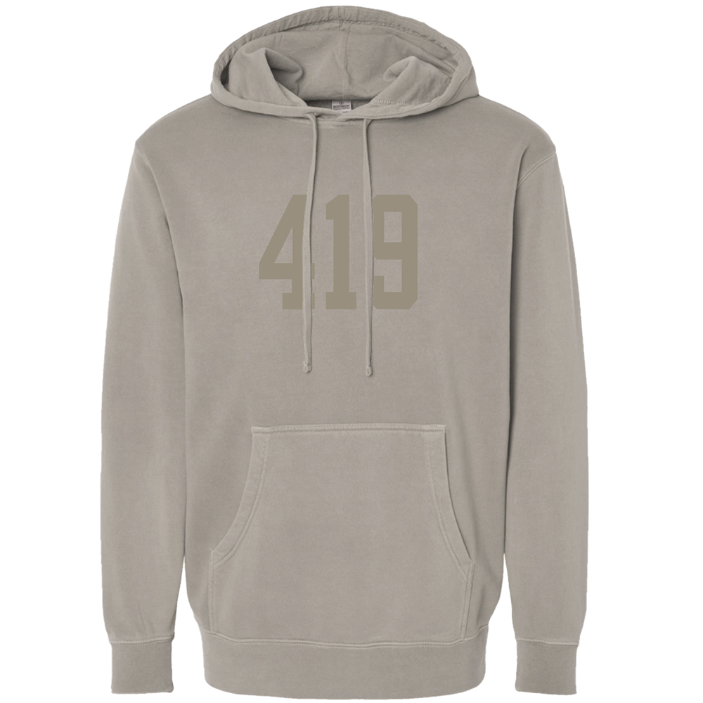 Jupmode - Wholesale Hoodie - Unisex - Custom Area Code Puff Print Tone on Tone Hoodie3