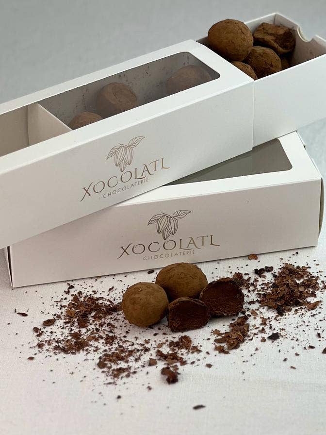 Dark chocolate truffles for wholesale by xocolatl