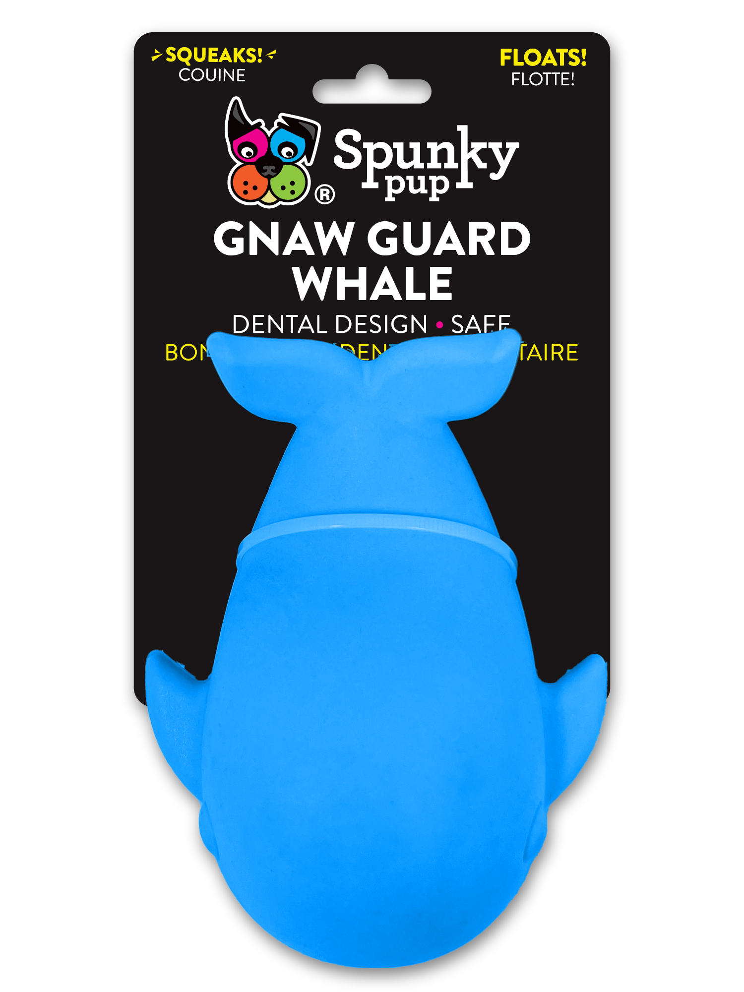 Spunky Pup – Squeaky Toy - Cão por atacado – Brinquedos de espuma Gnaw Guard com apito para cachorro2