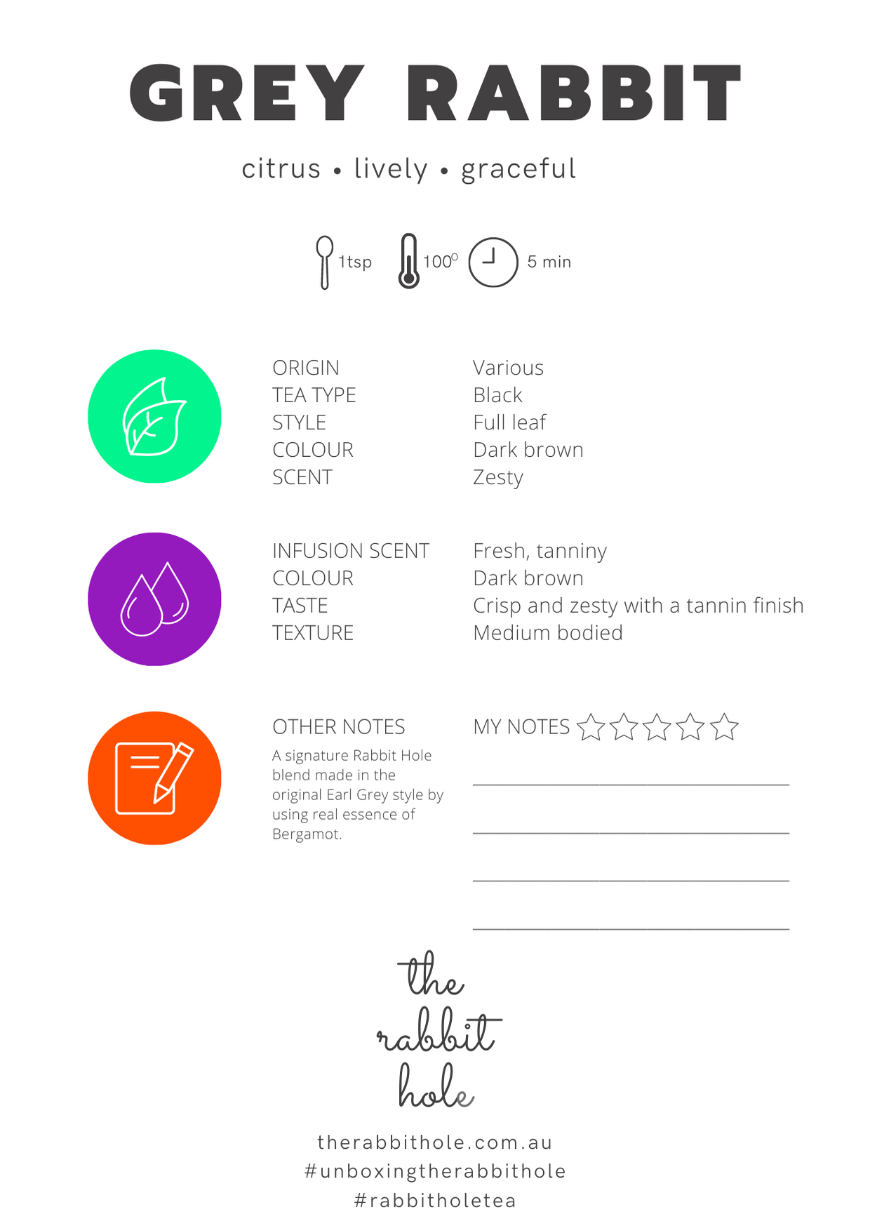 The Rabbit Hole - Vente Thé en vrac - Lapin Gris1