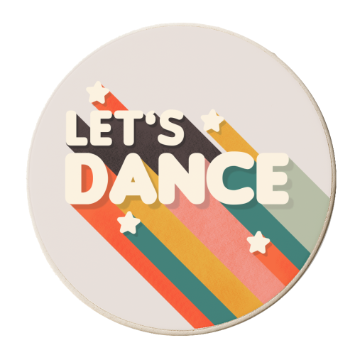 ART WOW - Wholesale Coasters - Coasters 'Let's Dance - retro typo'1