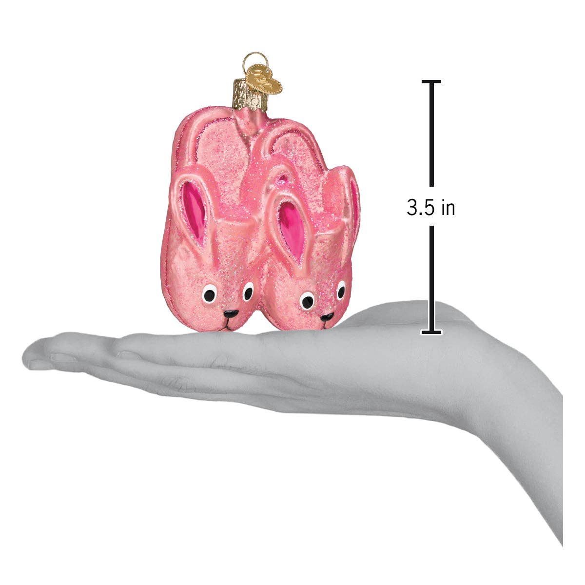 Old World Christmas - Wholesale Ornament - Bunny Slippers Ornament4