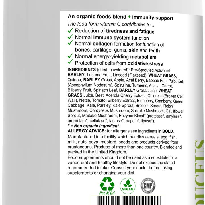 CADUCEUS kruidenapotheek - Wholesale Protein/Superfood Powder - Organic Green Super Powder 300g powder1