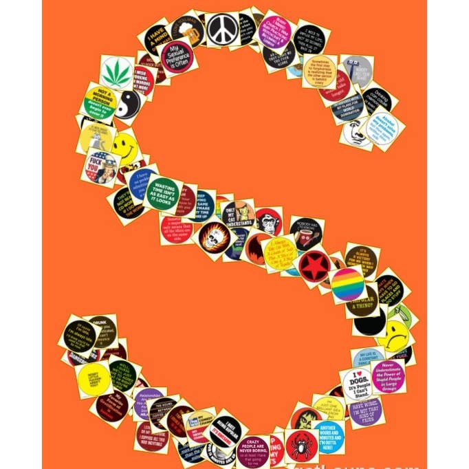 Assortment Round Magnets-Slighty Rude for wholesale by Ephemera