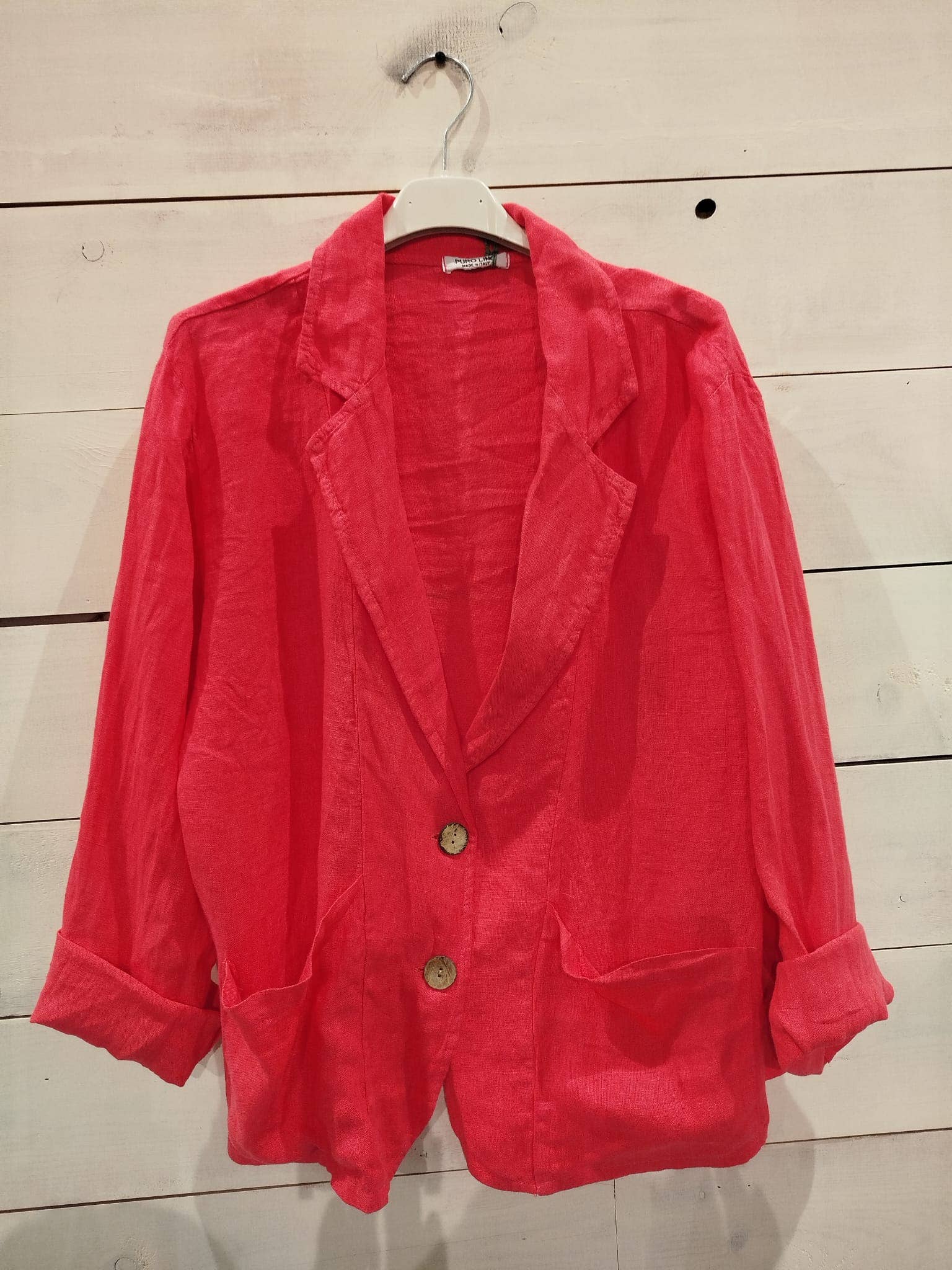 Linos y Textiles - Wholesale Blazer - Women's - REF-17762 V-neck shirt 100% linen2