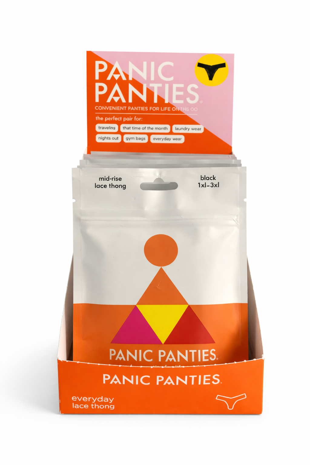 Panic Panties – Engroshandel Undertøj - Dame – Mellemhøj Blonde G-streng - Panik Trusser Til Rejsen10