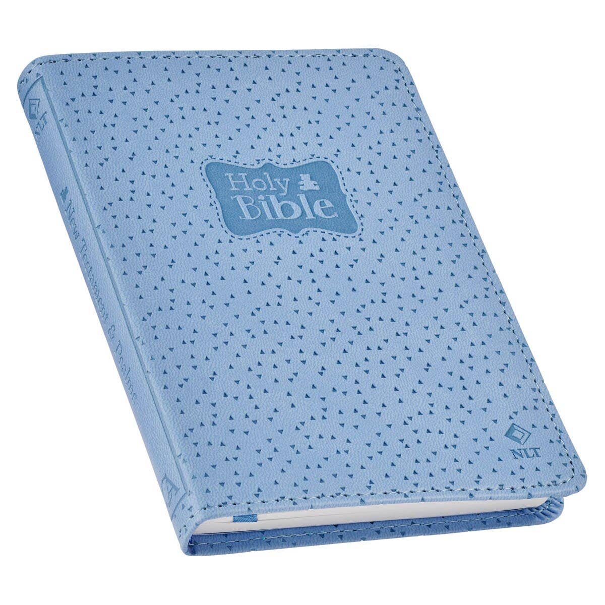 Christian Art Gifts - Wholesale Religion Book - Bible NLT Infant New Testament Faux leather, Blue1