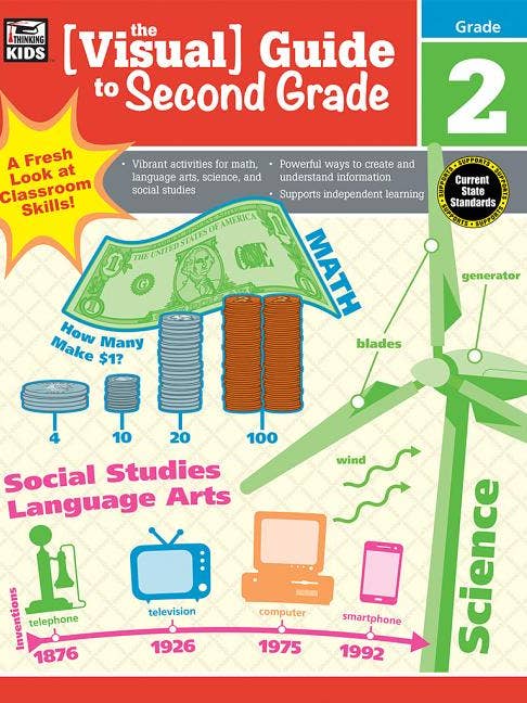 Visual Guide To Second Grade : Grade 2 for wholesale by Bradley's Book Clearance