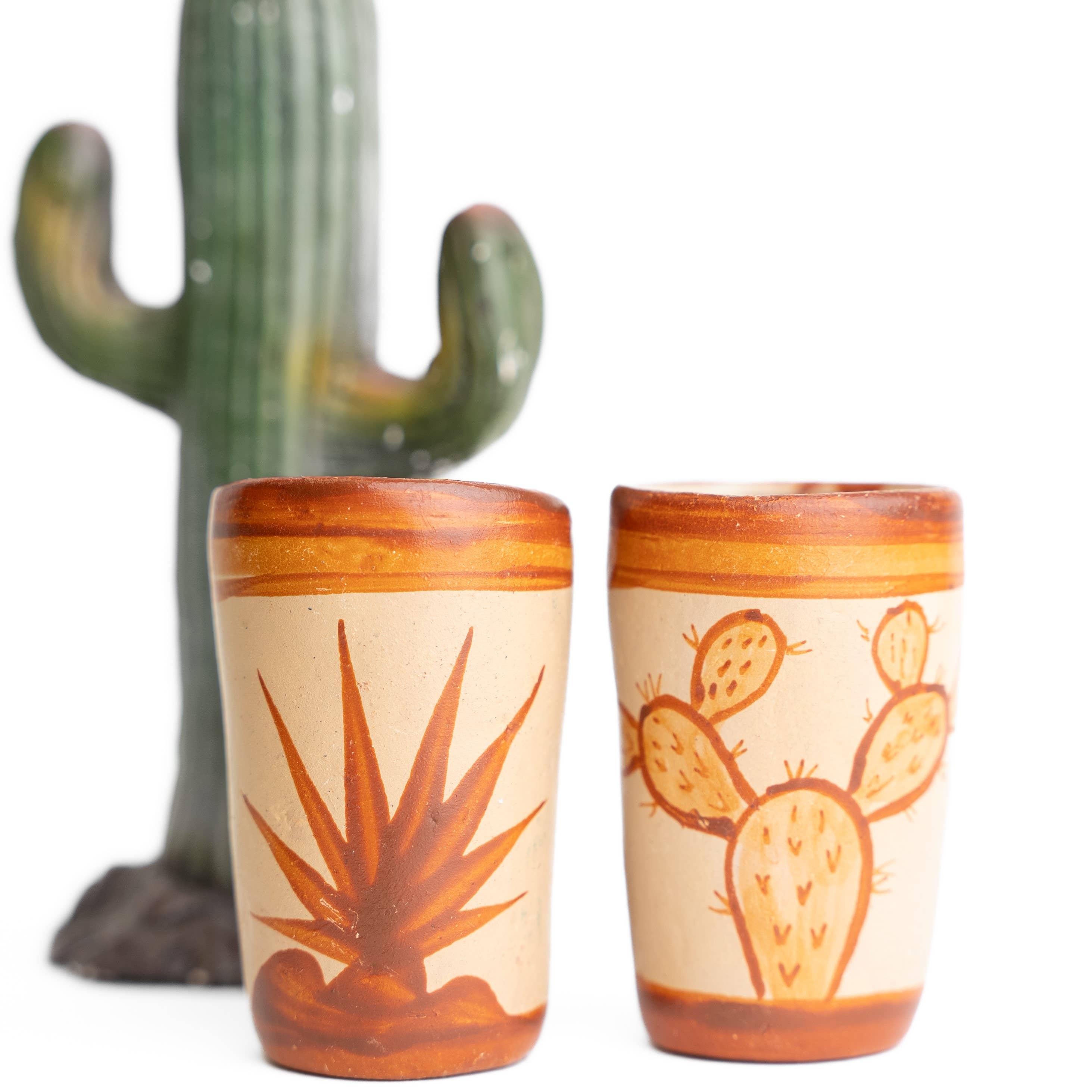 MEXTEQUIL - Wholesale Shot Glass - MEXTEQUIL Terracotta Tequila Shot Glasses - Set of 4 - Icons6