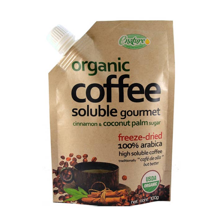 Org Freeze-Dried Pot Coffee 100gr for wholesale by Enature